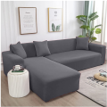 7 Seater L Shape Sofa Cover -2 Pieces - 4+3 Size - Cotton Jersey. 
