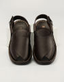 Aerosoft MP-0808 Men's Peshawari Chappal – Comfortable Soft Upper with Heel Support & Stylish PU Sole. 