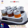 Masala box spice rack set 6 jars, masala jar wall mounted, masala box shelf, spice rack premium qualty. 