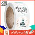 HelloWorld Seal Stickers Multipurpose Happy Birthday Stickers Gift Box Packing Supplies. 