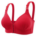 New Large Size Gathered Front Buckle Style Back Without Steel Ring Bra Soft and Traceless Thin Size Underwear For Womencosplay. 