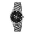 Gucci G-Timeless Silver Stainless Steel Black Dial Quartz Unisex Watch - GUCCI YA 1264154. 