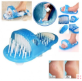 Easy Feet Cleaning Brush Exfoliating Foot Massager Slipper for Unisex Adults, 1 Pc (Blue). 