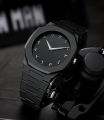 Black Arabic Aura Watch For Men Stylish Aura Watch 100% Original Watch Amazing Smart Watch with Arabic numerals fiber chain unisex Butterfly Clasp. 