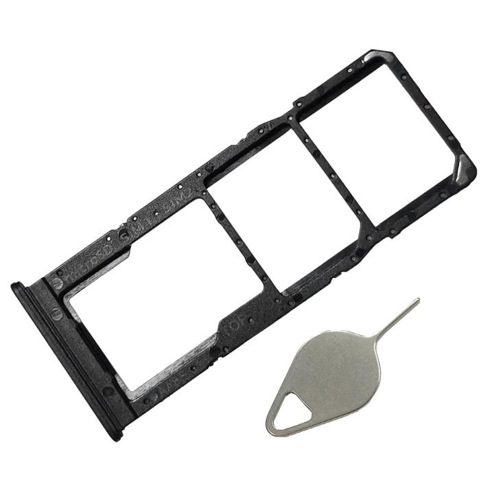 Samsung Galaxy A12 Dual SIM Tray Sim Jacket Sim Slot Sim Door For Samsung Galaxy A12 _ Black