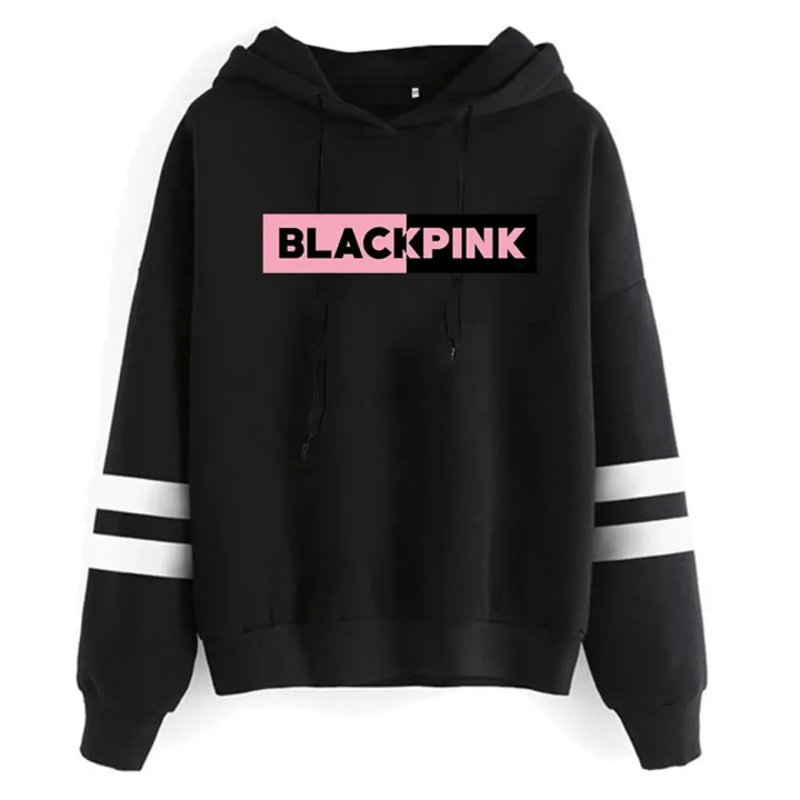 Black%20pink%20pullover%20fleece%20hoodie%20for%20women%20-%20Image%202