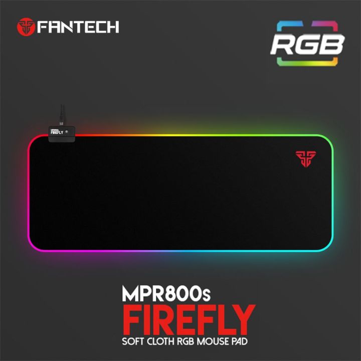 FANTECH MPR800s RGB Gaming Mousepad Precision & Control Soft Material Surface