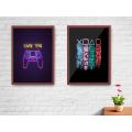 Gaming Photo frame, Gaming Poster Picture Frame -  Gaming Picture Frame for Wall Decoration Wall Art Hanging Home Decoration Picture Gallery for Boy's room. 