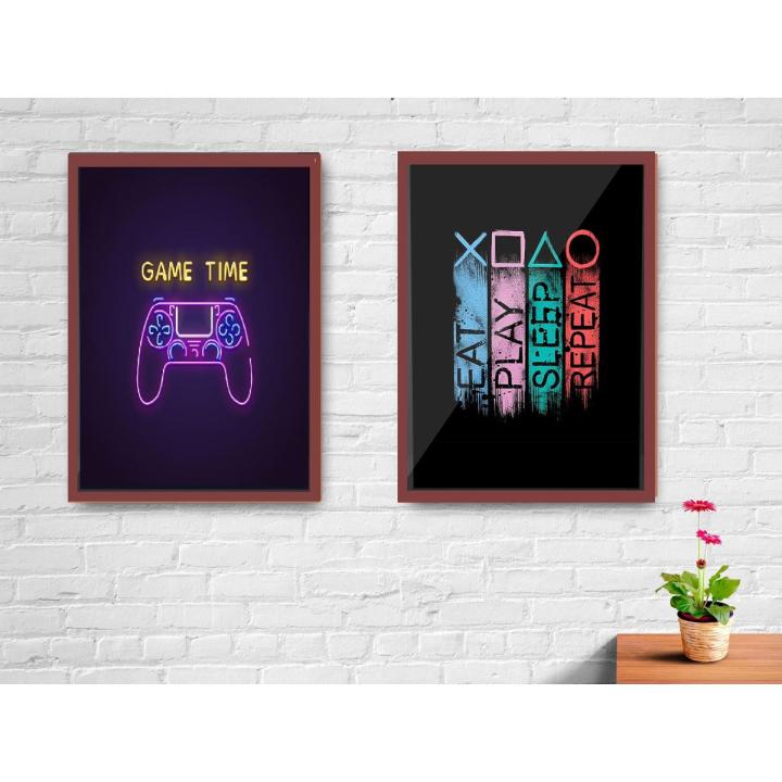 Gaming Photo frame, Gaming Poster Picture Frame -  Gaming Picture Frame for Wall Decoration Wall Art Hanging Home Decoration Picture Gallery for Boy's room