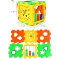 Baby Blocks Shape Sorter Toy Color Recognition Shape Toys With Colorful Sorter Cube Box. 