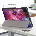 For Samsung Galaxy Tab A9 8.7inch X110 X115 Case Slim Tri-fold Smart Flip Cover Full Coverage Casing. 