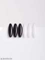 Pack of 6 Hijab Pins White and Black. 