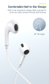 Baseus Type C Earphones, C17 in-Ear Wired USB-C Handsfree Earbuds with High Quality HD Sound Compatible with Samsung Xiaomi Huawei OnePlus Motorola Laptop with Type C Ports |  Baseus type C handsfree | Type C handsfree |  C port Handfree |. 