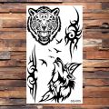 【HOT】 Black Scorpion Temporary Tattoos For Adults Men Realistic Dragon Wolf Tiger Thorns Fake Tattoo Sticker Hand Leg Tatoos Creative. 