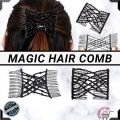 Pack of 03 - Black Braider Hair Style twister hair band headband Double Bangs Hairstyle Hairpin with clip hair styling new fashion Hairband Women girls. 