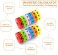6pcs Magnetic Math Educational Cylinder Toy for School Kids Children Colourful Arithmetic Mathematics Equation Numbers Symbols Maths Magic Cube Toys Blocks. 