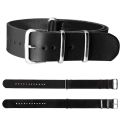 18mm/20mm/22mm PU Leather Wrist Watch Band Strap Mens Stainless Steel Pin Buckle. 