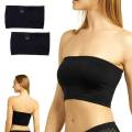Women Seamless Bandeau Strapless Bralette Tube Top Bra Stretch Wrapped Chest. 