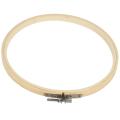 10 Pieces 6.7inch 17cm Round Wooden Embroidery Hoops Set Bulk Wholesale Adjustable Bamboo Circle Cross Stitch Hoop Ring. 