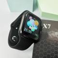 New x7 Smart Watch Bluetooth Call Mp3 Player Heart Rate Fitness Tracker Compatible with IOS & ANDROID  Best For Men & Women ( Black , Blue ). 