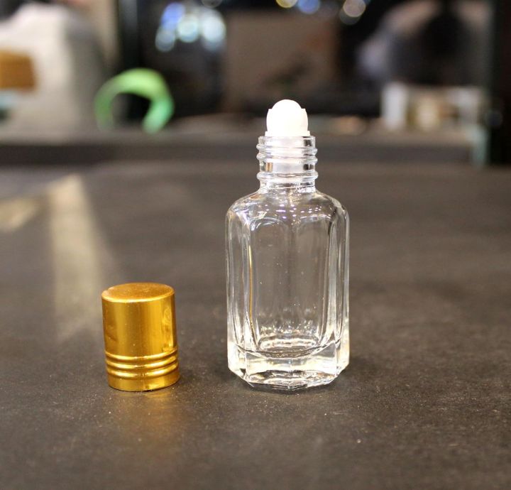 1 pcs empty 6ml clear glass attar bottle for use attar bottle 6ml bottle