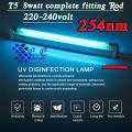 Ultraviolet light, UV light,  Germicidal tube. Complete fitting T5 8watt 254nm.  Floresent Ultra-violet Germicidal Light Lamp 220V for Hospitals & medical use.. 