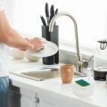 Soap Dispenser for Kitchen Convenient Soap Dispenser with Sponge Holder No Dripping Large Capacity Home Supplies Money-saving Soap Dispenser. 