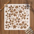 Five-Leaf Flower Shaped Reusable Stencil Airbrush Painting Art DIY Home Decor Scrap booking Album Crafts  ID 15. 