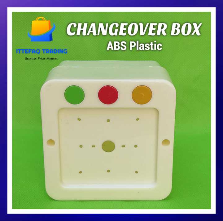Electrical Change Over Switch Box Changeover Box Wall Mounted Open Box High Quality ABS Plastic