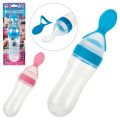 3 pes baby feeding set -Mumlove Baby Bottle Feeding Kit With Teether Pacifier And Dosing Spoon For Infants And Toddlers-Baby Silicone Squeeze Spoon Feeder with Fruit Pacifier. 