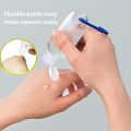 Portable Hand Sanitizer Spray Bottle 30ML/50ML Empty Bottle Carabiner Key Ring Hook Clear Transparent Plastic Flip cap bottle For Travel. 