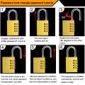 Full Brass Big Size 4 Digits Number Padlock. 