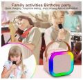 k12 Dual Mic 2 Karaoke Machine for Kids Adults, Portable Bluetooth Karaoke Speaker with 2 Wireless Microphones & Colorful Lights, Karaoke Machine for Girls Boys Birthday Microphone Machine Toy, 5W Speakers Sound Subwoofer Boombox Support Multiple Input. 
