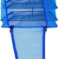 1Pcs Foldable 4 Layers Drying Rack for Vegetable Fish Dishes Mesh Hang Drying Net Hang ,Natural Way to Dry Food. 