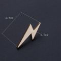 2pcs Mini Lightning Metal Lapel Pin for Men Suit Dress Decorations Badge Pins Collar Pins Shirt Mens Fashion Jewelry Accessories. 