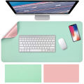 【IKE】Soft Modern Desktop Laptop Large Leather Double-sided Mouse Pad Table Mat. 
