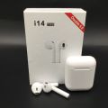 i14 tws Wireless Twins Bluetooth Earbuds i14 Airpods_ Original Universal Headset. Bluetooth V5.0  Earphone Touch Sensor Built in Mic Earbuds with Charging - Headset for all Bluetooth devices. 