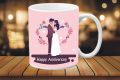 Happy Anniversary Mug For Him Her Husband Wife Wedding Gift. 