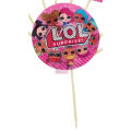 Lol Surprise Cupcake Toppers - 2.5 Inch - Lol Surprise Themed Party - Pink - Girls - Pack Of 10. 