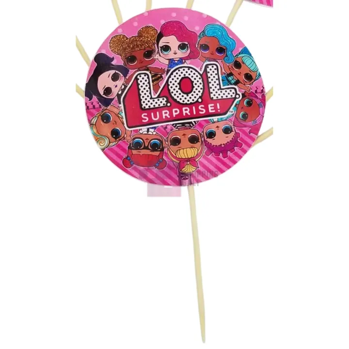 Lol%20Surprise%20Cupcake%20Toppers%20-%202.5%20Inch%20-%20Lol%20Surprise%20Themed%20Party%20-%20Pink%20-%20Girls%20-%20Pack%20Of%2010%20-%20Image%202