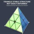 PinShang 2x2 3x3 Pyramid Magic Cube Magnetic Smooth Electroplating Speed Cube Toys Birthday Christmas Gift For Children Kids. 