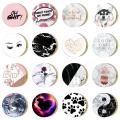 Car Phone Holder Metal Plate Magnetic Holder Round Sticker iron Sheet for Mobile Tablet Magnet Disk Desk Car Stand 40*0.4. 