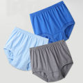High-waisted Underpants Comfortable Seamless Men's Briefs Soft Breathable Quick Dry Underwear for Men in Plus Sizes Anti-bacterial Stretchy Waistband High Waist Design for Extra Support Solid Color. 
