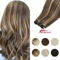 New Imported 5 clips straight hair extensions-blonde golden striking color. 
