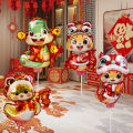 1/4Pcs Cute Cartoon Snake Foil Balloon Chinese New Year Helium Baloons Lovely Ballons Spring Festival Home Parties Decor Supplies. 