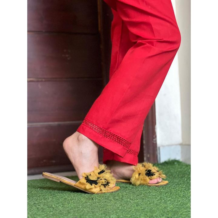 Classic Red Trouser For Women