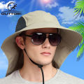 Outtobe Fishing Hat Summer Sun Hat Outdoor Sun Protection Quick-drying Fisherman Hat Splash-proof Sunscreen UV Protection Large Basin Cap. 