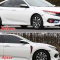 Universal Sports Side Fender Air Flow Fins/Car Auto Side Vent Air Flow Fender/Universal Fender Flares/Universal Car Air Flow Vents. 