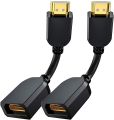 Male to Female Branded HDMI Adapter HDMI Extension Gold Plated Converter 4 Pin Google Chrome Cast Length. 