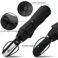 Auto Open Close Umbrella, Lightweight Folding Windproof Umbrella One Handed Operation, Fits in Luggage and Handbag. 